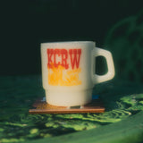 The Last Radio Station Milk Glass Mug