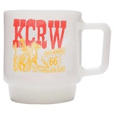 The Last Radio Station Milk Glass Mug