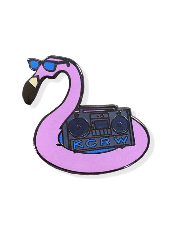Flamingo Pin KCRW